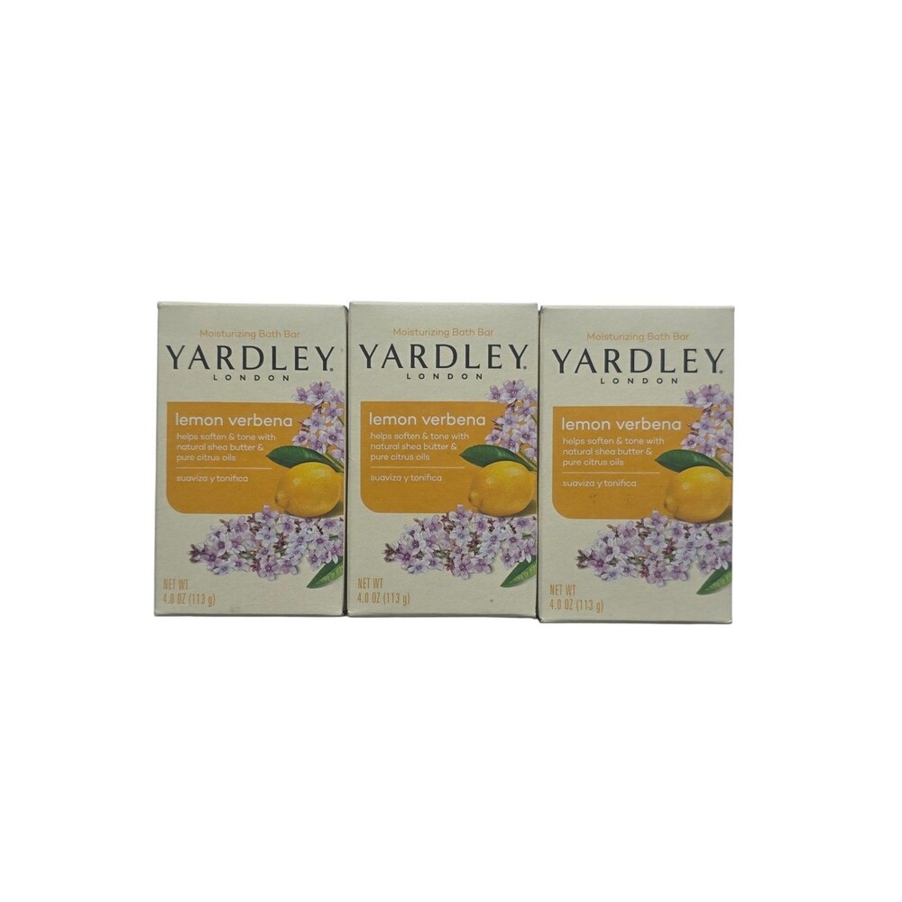 Yardley London Lemon Verbena Bar Soap  4.0 oz ~3pk